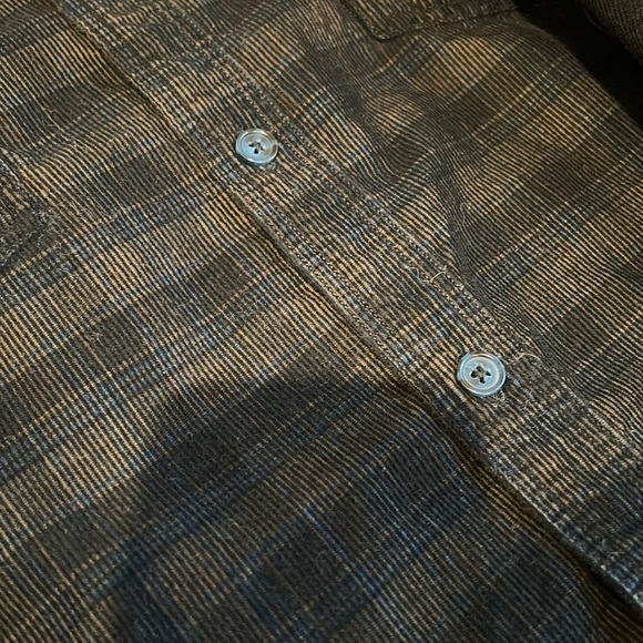 Carbon 2 Cobalt Corduroy Plaid Long Sleeve Button Down. Cozy. Rugged. EUC. XL - Picture 11 of 12